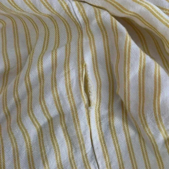 Anthropologie Maeve Stripped Spring Summer Long Sleeve Linen - Picture 6 of 7